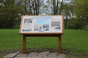 Marbury Hall Interpretation Panel